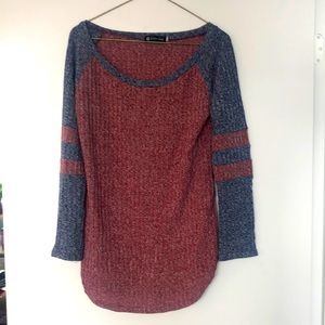 Medium Red and Blue Sweater